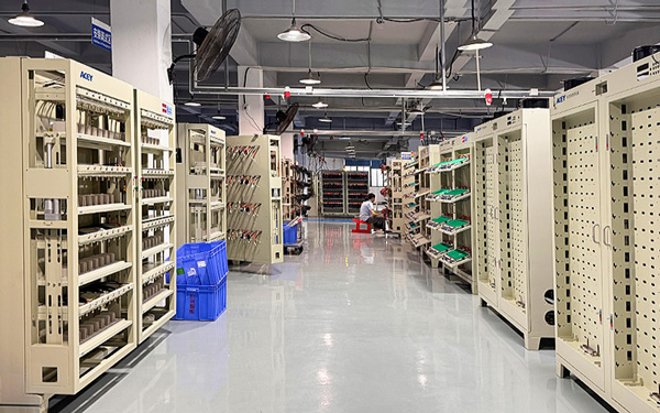 Battery cell testing machine production workshop of ACEY