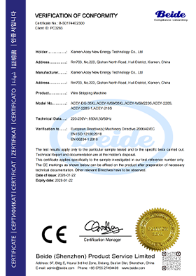 CE CERTIFICATE